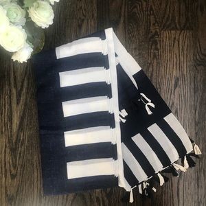 Navy and White Scarf